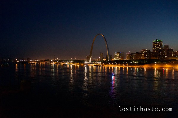 A view of the City from the River.